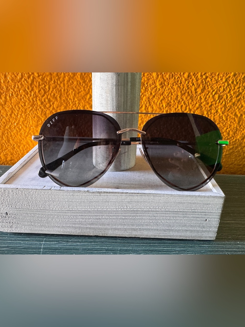 DIFF Lenox Aviator Sunglasses